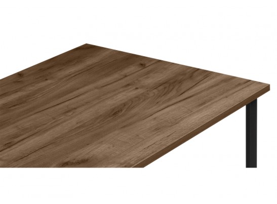 Деревянный стол Лиман 140 х 80 дуб крафт табачный / черный матовый в Кургане
