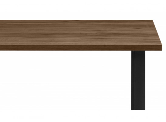 Деревянный стол Лиман 140 х 80 дуб крафт табачный / черный матовый в Кургане
