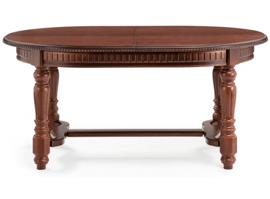 Деревянный стол Шеелит овальный миланский орех в Кургане