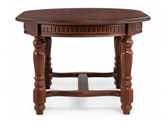 Деревянный стол Шеелит овальный миланский орех в Кургане