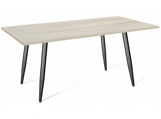 Деревянный стол SHT-TU14/120/80 ЛДСП черный муар / дуб беленый в Кургане