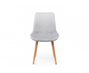 Деревянный стул Седа 360 светло-серый (zd 960) / светлое дерево