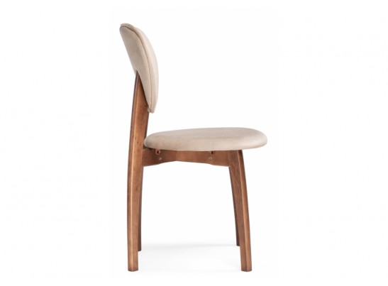 Деревянный стул Вакимо ткань tenerife beige / миланский орех в Кургане