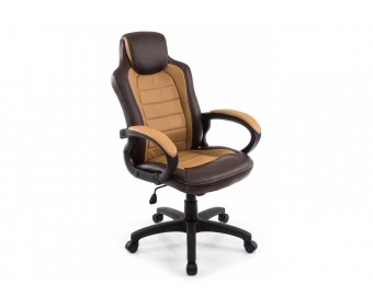 Компьютерное кресло Kadis коричневое / бежевое
