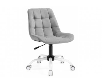 Компьютерное кресло Келми микровелюр светло-серый / белый