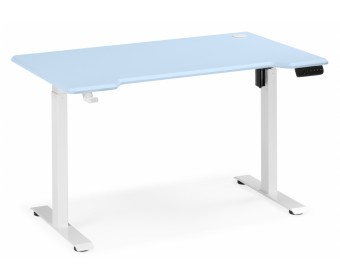 Компьютерный стол Маркос 140х80 голубой / белый