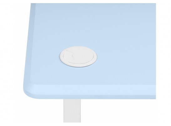 Компьютерный стол Маркос 140х80 голубой / белый в Кургане