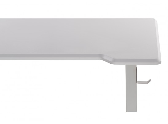 Компьютерный стол Маркос с механизмом подъема 120х75х75 белый / белая шагрень в Кургане