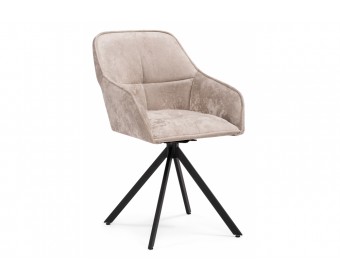 Кресло Дакота крутящееся бежевое / черное