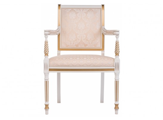 Кресло Рембрандт молочный с золотой патиной в Кургане