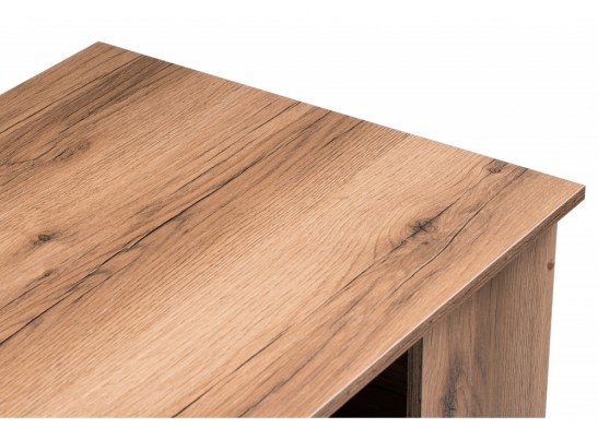 Письменный стол Битти Лофт дуб делано темный / черный матовый в Кургане