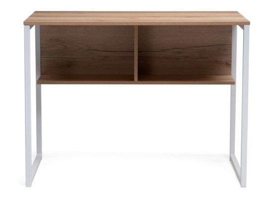 Письменный стол Клер Лофт 100х57х75 дуб делано светлый / матовый белый в Кургане