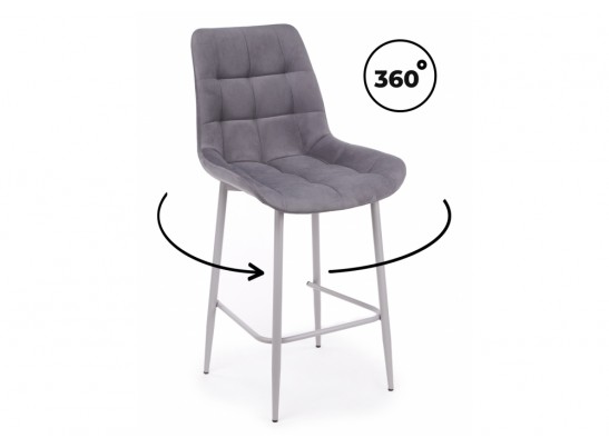 Полубарный стул Челси 360 темно-серый (zd 995) / серый в Кургане