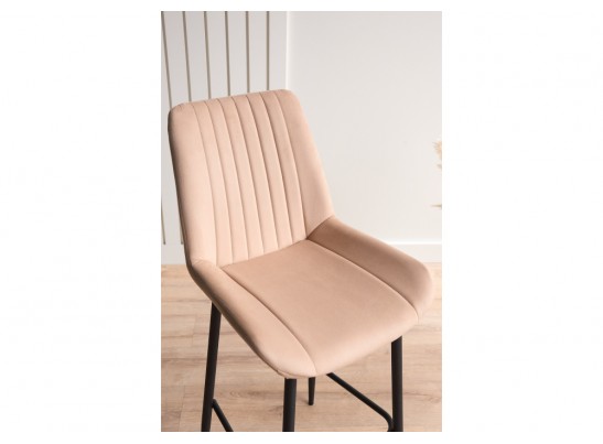 Полубарный стул Седа 360 бежевый (zd 210) / черный в Кургане