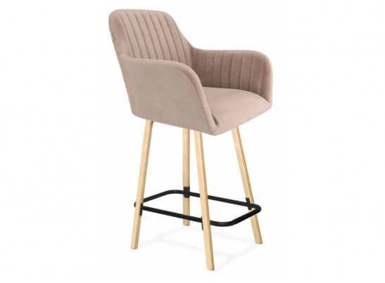 Полубарный стул SHT-ST38-1/S94-1 латте / прозрачный лак / черный муар в Кургане