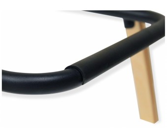 Полубарный стул SHT-ST38-1/S94-1 латте / прозрачный лак / черный муар