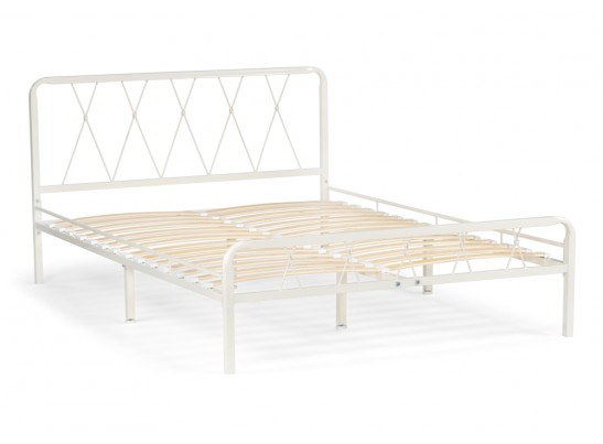 Полутораспальная кровать Иоханна 18 140х200 белая в Кургане