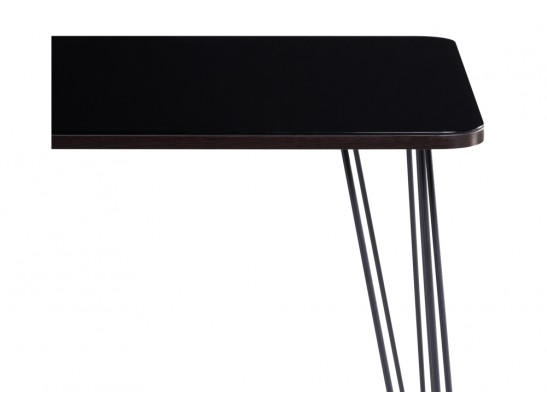 Стеклянный стол Хумфри черный в Кургане