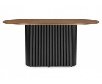 Стол Барон 160 х 90 орех кантри / черный