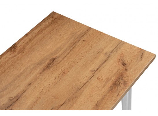 Стол Денвер Лофт 120х60х75 25 мм дуб вотан / белый матовый в Кургане