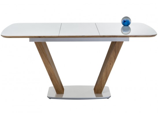 Стол на тумбе Петир дуб монтана / белый в Кургане