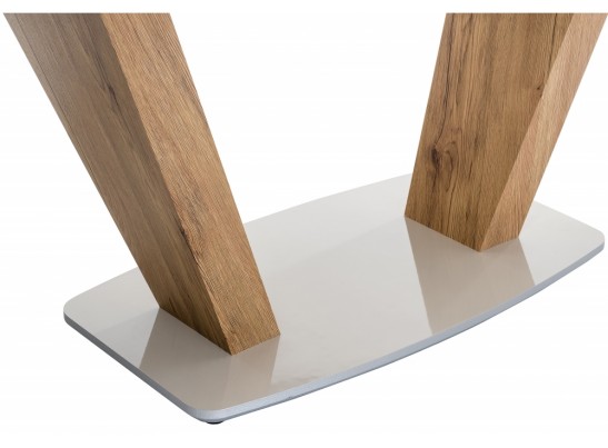 Стол на тумбе Петир дуб монтана / белый в Кургане