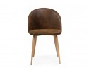 Стул на металлокаркасе Aldo dark brown / wood в Кургане