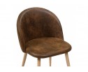 Стул на металлокаркасе Aldo dark brown / wood в Кургане