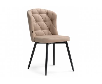 Стул на металлокаркасе Алиссум velutto 05 / черный