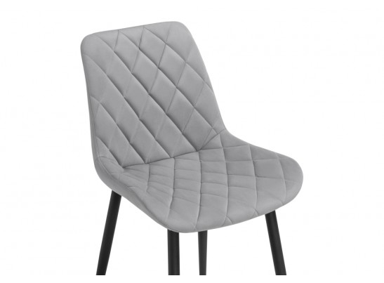 Стул на металлокаркасе Баодин Б/К светло-серый / черный в Кургане