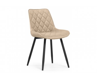 Стул на металлокаркасе Баодин бежевый / черный