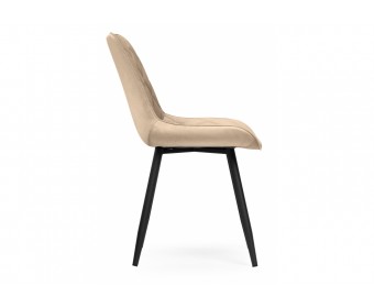 Стул на металлокаркасе Баодин бежевый / черный