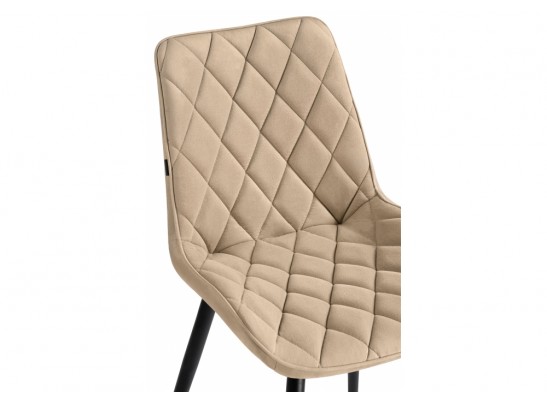 Стул на металлокаркасе Баодин черный / velutto 05 в Кургане