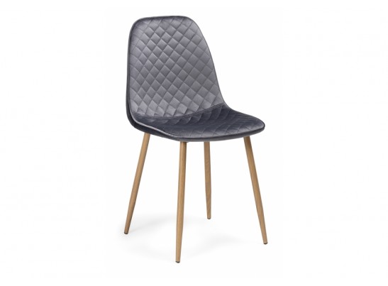 Стул на металлокаркасе Capri dark gray / wood в Кургане