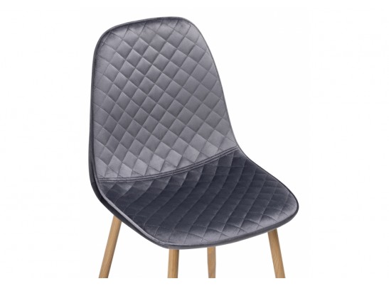 Стул на металлокаркасе Capri dark gray / wood в Кургане