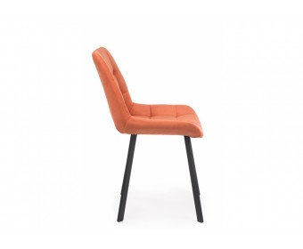 Стул на металлокаркасе Челси 360 П терракотовый (zd 432) / черный