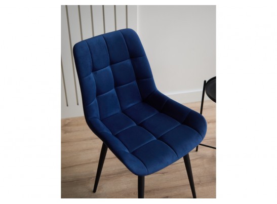 Стул на металлокаркасе Челси К синий (zd 798) / черный в Кургане