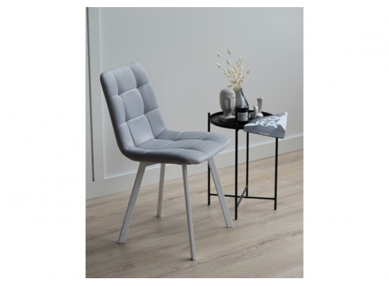 Стул на металлокаркасе Чилли светло-серый / белый в Кургане