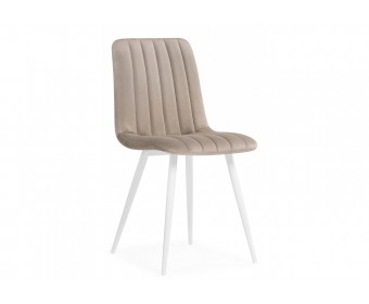 Стул на металлокаркасе Дани бежевый / белый