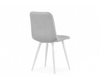 Стул на металлокаркасе Дани светло-серый (zd 960) / белый