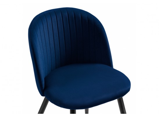 Стул на металлокаркасе Gabi 1 dark blue / black в Кургане