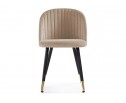 Стул на металлокаркасе Gabi dark beige / black / gold в Кургане