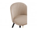 Стул на металлокаркасе Gabi dark beige / black / gold в Кургане