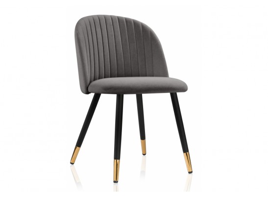 Стул на металлокаркасе Gabi темно-серый / черный / золотой в Кургане