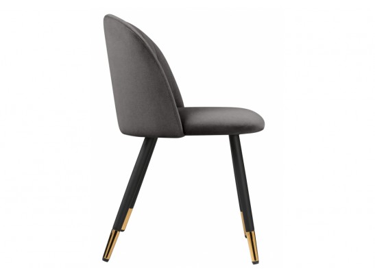 Стул на металлокаркасе Gabi темно-серый / черный / золотой в Кургане