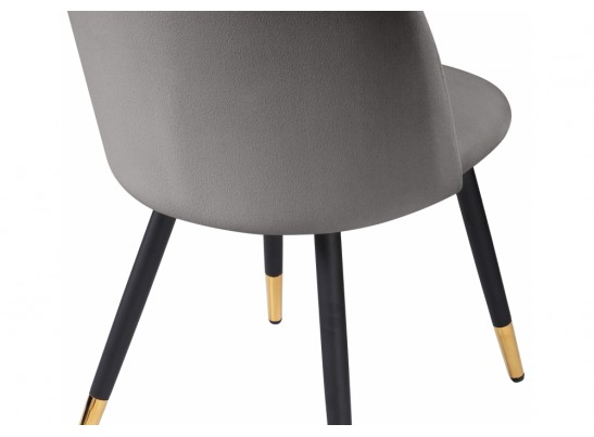 Стул на металлокаркасе Gabi темно-серый / черный / золотой в Кургане