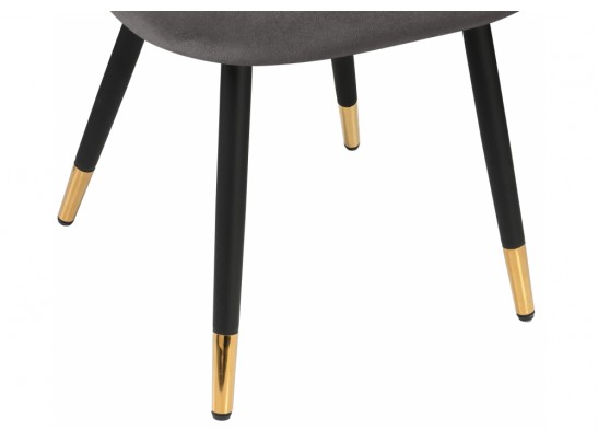 Стул на металлокаркасе Gabi темно-серый / черный / золотой в Кургане