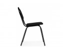 Стул на металлокаркасе Гумер ткань черный / черный глянец в Кургане