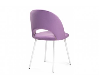 Стул на металлокаркасе Ирре сиреневый / белый глянец
