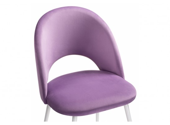 Стул на металлокаркасе Ирре сиреневый / белый глянец в Кургане